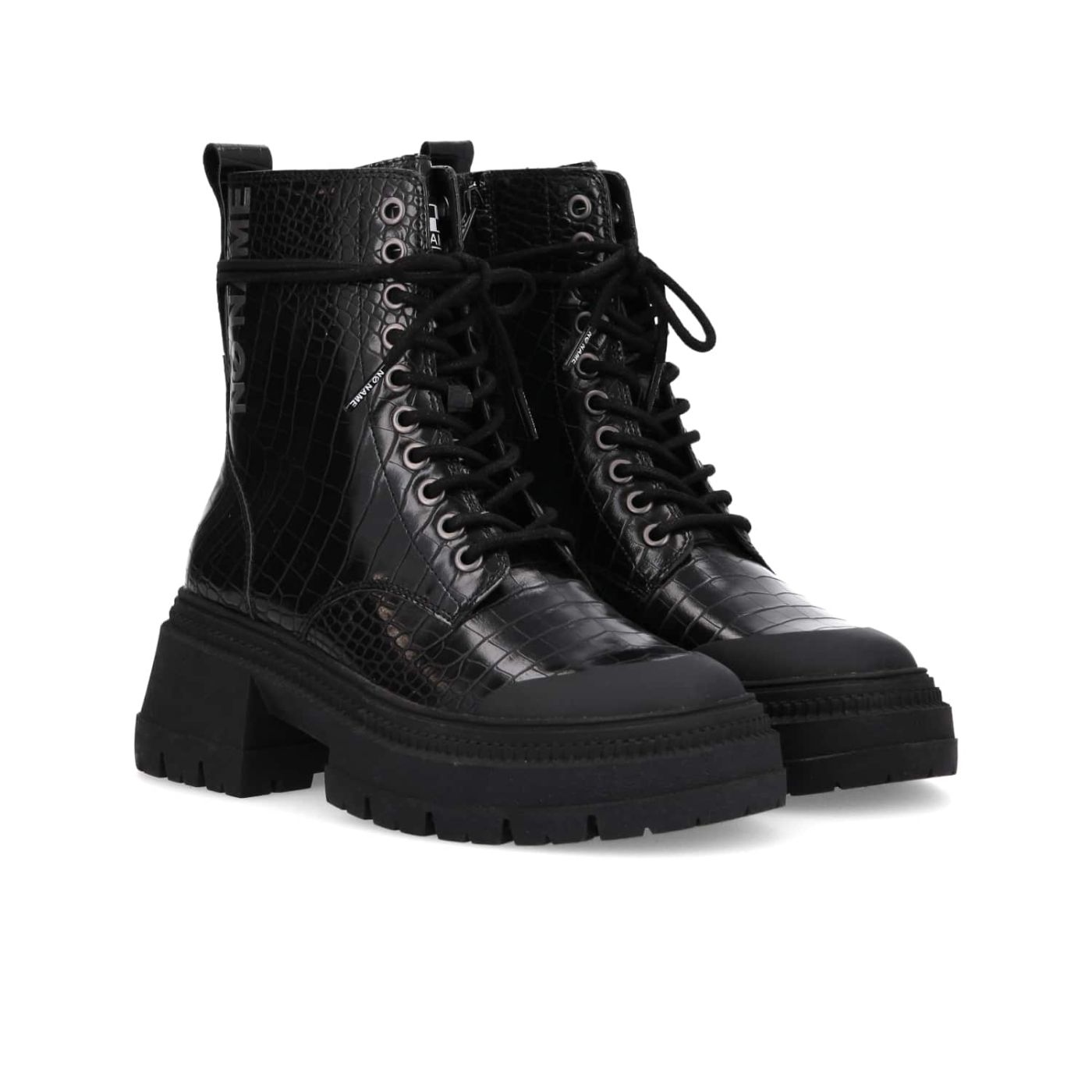 STRONG RANGER BOOTS - PRINT CROCO - BLACK